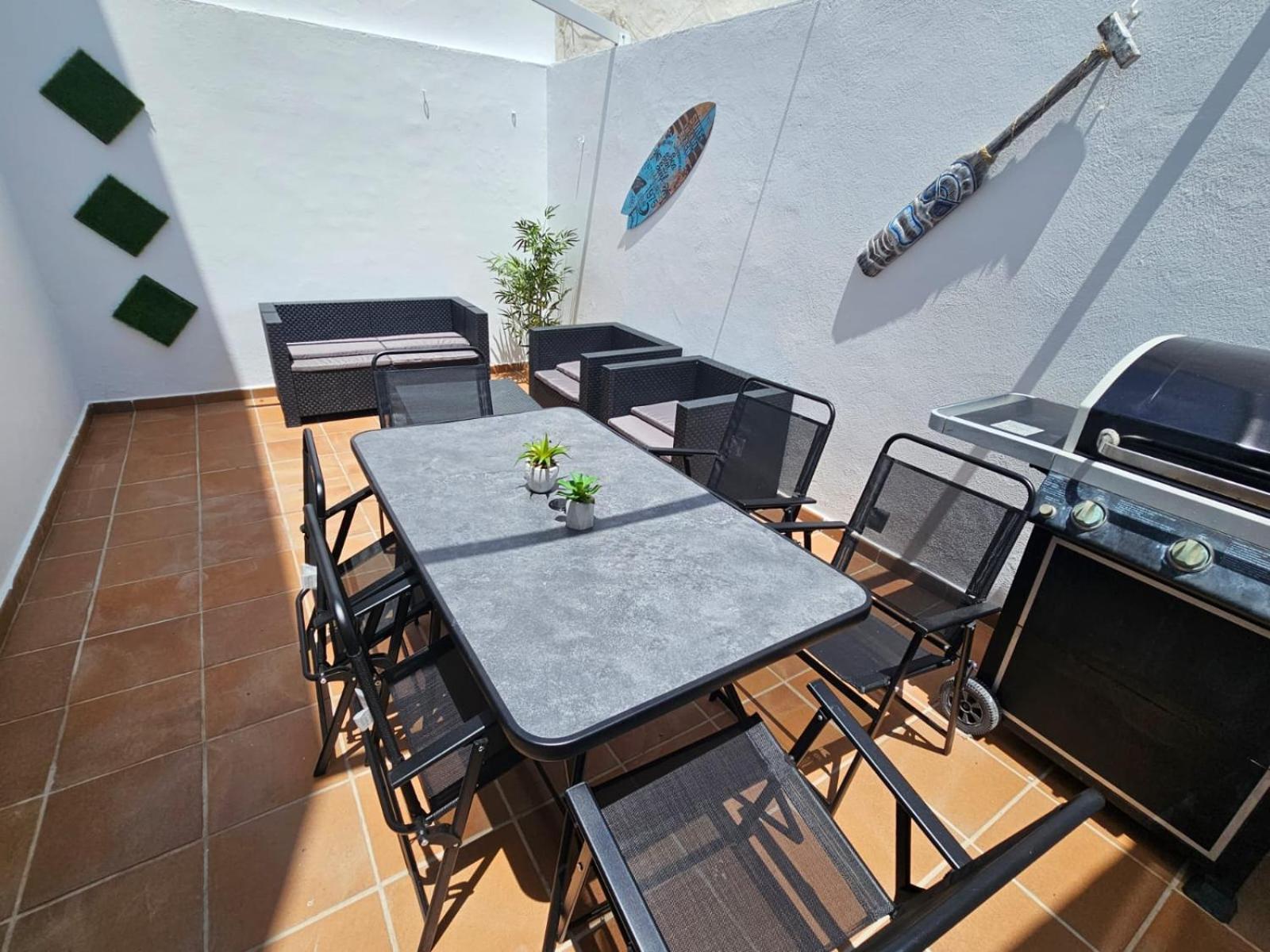 Apartamentos Terraza Chiclana Centro Ciudad ชิกลานา เด ลา ฟรอนเตรา ภายนอก รูปภาพ